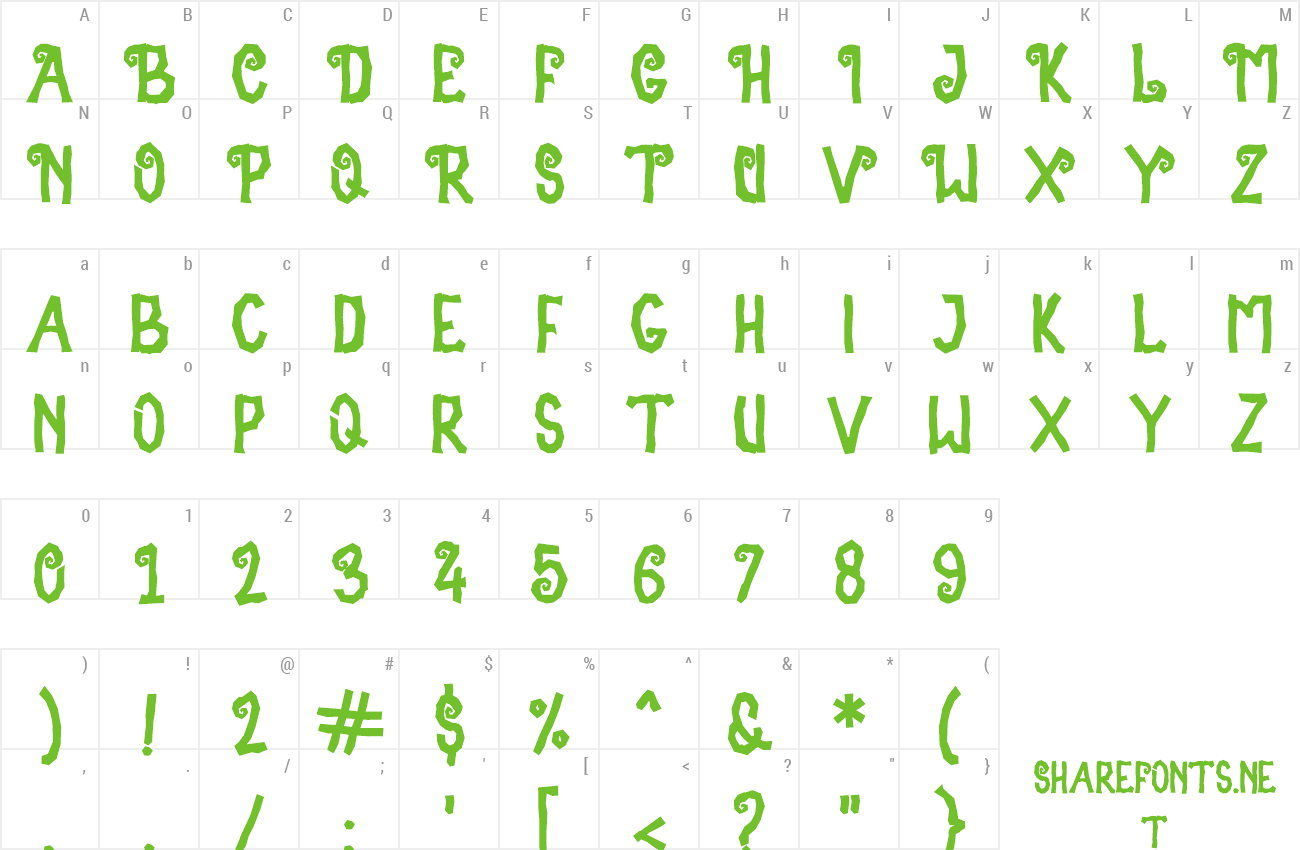 Font Silent Witch preview